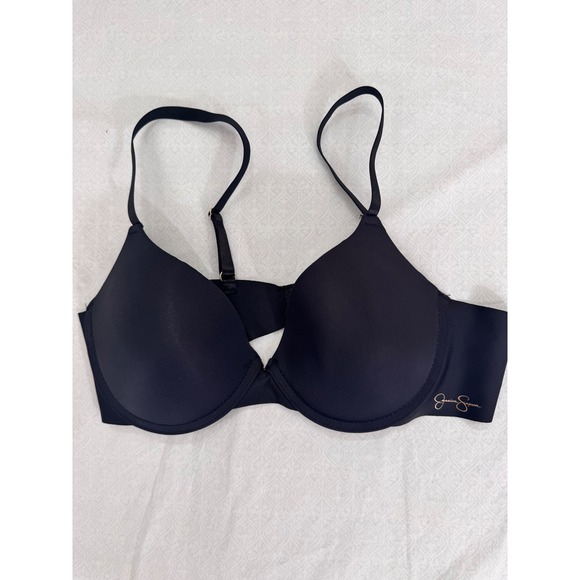 Jessica Simpson Black Bra T-Shirt Comfort Adjustable‎ Everyday Size 36C - Picture 1 of 4